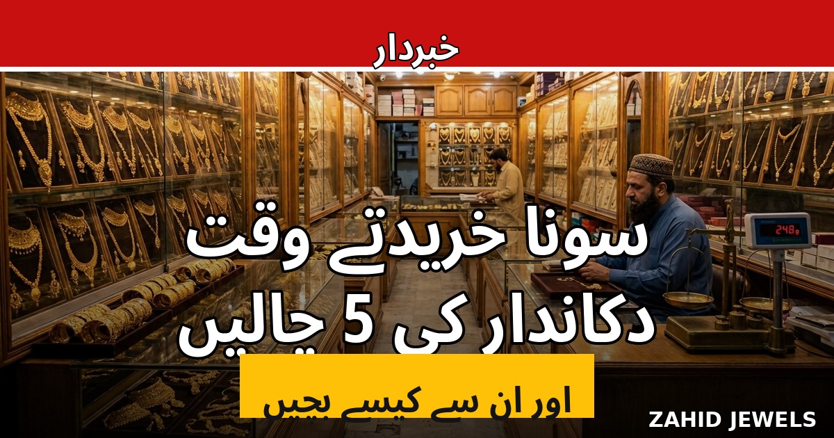سونا خریدتے وقت دکاندار کی 5 چالیں — اور ان سے کیسے بچیں